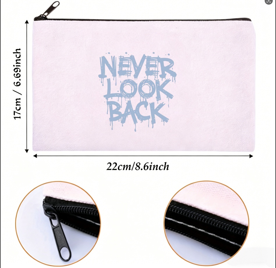 Skincare Quote - 1PC Bolsa de Cosméticos de Lona
